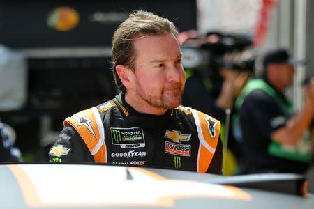 May 23, 2019; Concord, NC, USA; NASCAR Cup Series driver Kurt Busch (1) during practice for the Coca-cola 600 at Charlotte Motor Speedway. Mandatory Credit: Jasen Vinlove-USA TODAY Sports