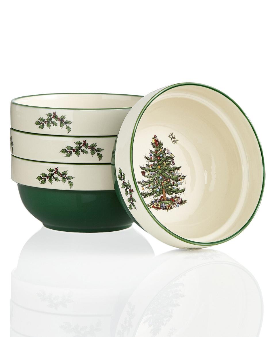 Spode Christmas Tree Stacking Bowls