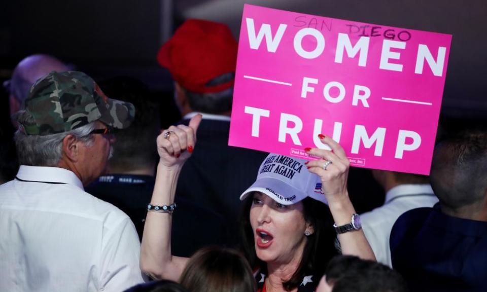A majority of white women voted for Donald Trump for president. 