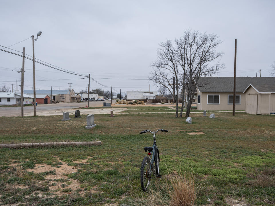 The town of Robert Lee, Texas has a population of 1,022 according to the U.S. Census Bureau, photographed on, March 9, 2023. (Matthew Busch for NBC News)