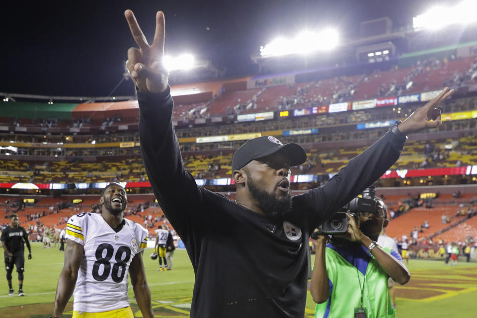 Steelers head coach Mike Tomlin was the subject of a racial slur from a fire official. (AP)