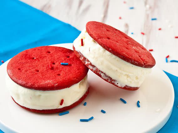 Red Velvet Ice Cream Sandwiches