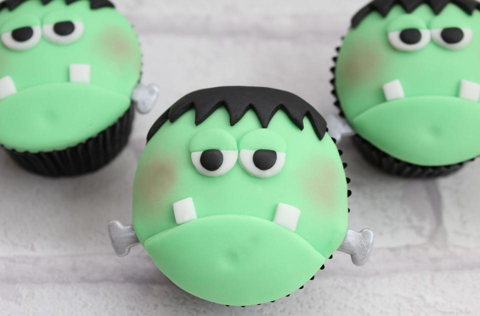 Frankenstein cupcakes