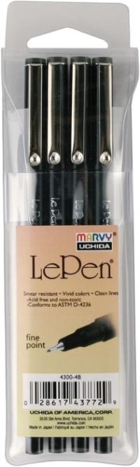 Marvy Le Pen Set of 10- Dark Colors (4300-10B)