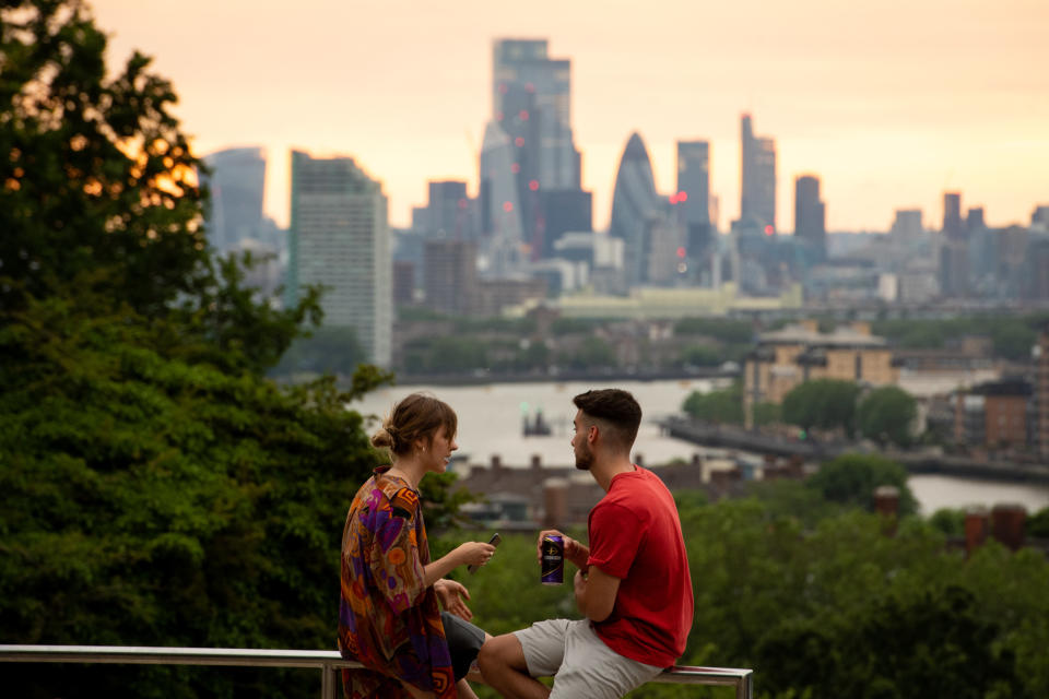 The FTSE 100 was in the green on Monday as investors shrug off recession fears. Photo: Dominic Lipinski/PA Media