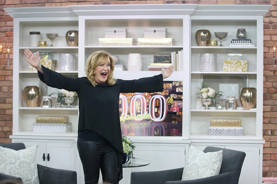 TORONTO, ON- NOVEMBER 10     November 10, 2015  . 	Daytime talk show host Marilyn Denis in action during the taping of her 1000th show at 299 Queen St West.        (Vince Talotta/Toronto Star via Getty Images)