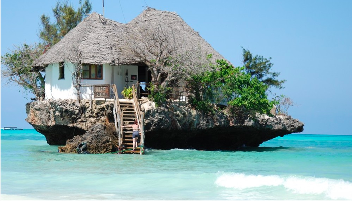 The Rock restaurant in Zanzibar, Tunisia