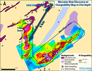 Map showing chargeability