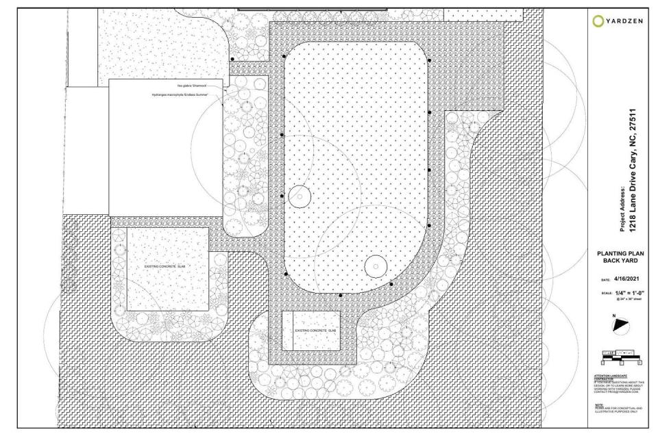 After: A Lush and Orderly Landscape Plan