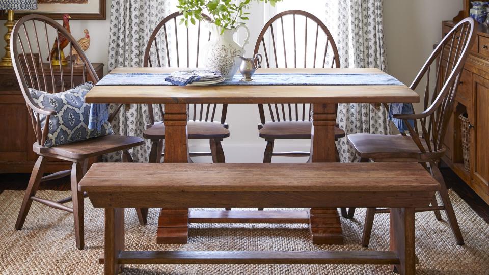 bambi costanzo’s cottage blue and white dining room