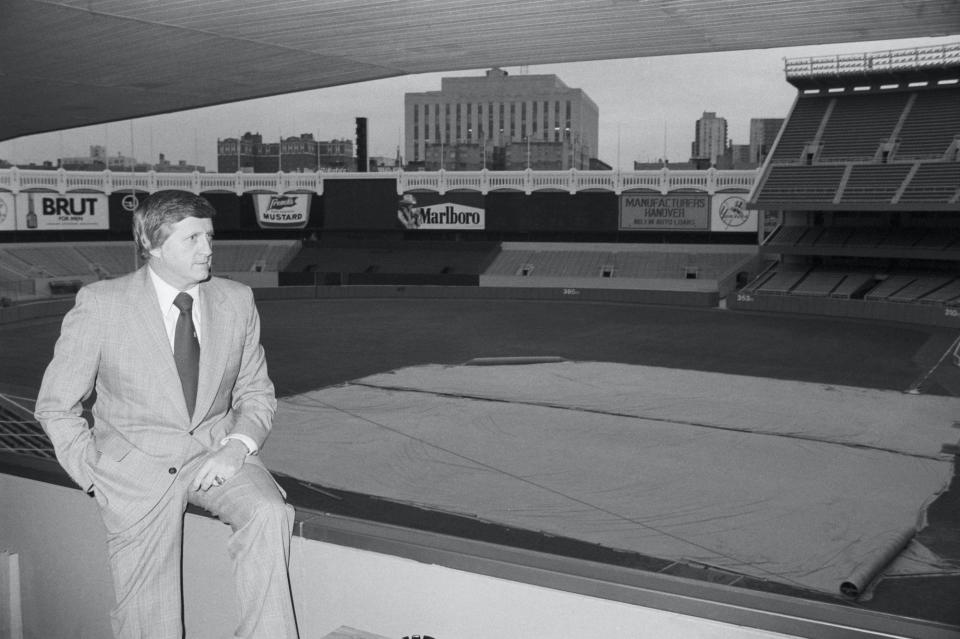 George Steinbrenner in empty stadium 