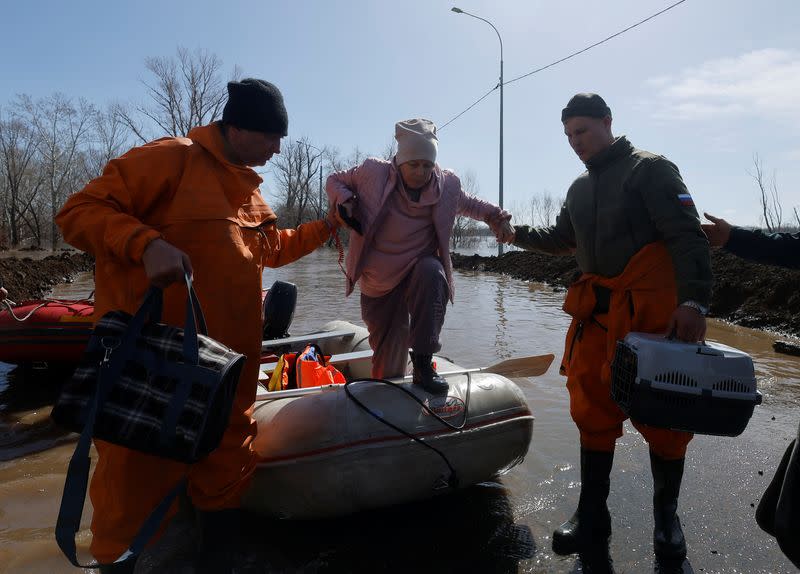 Flooding in Orenburg region