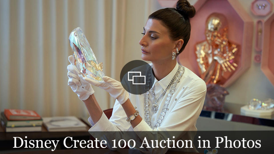 Disney Create 100 auction slide cover 