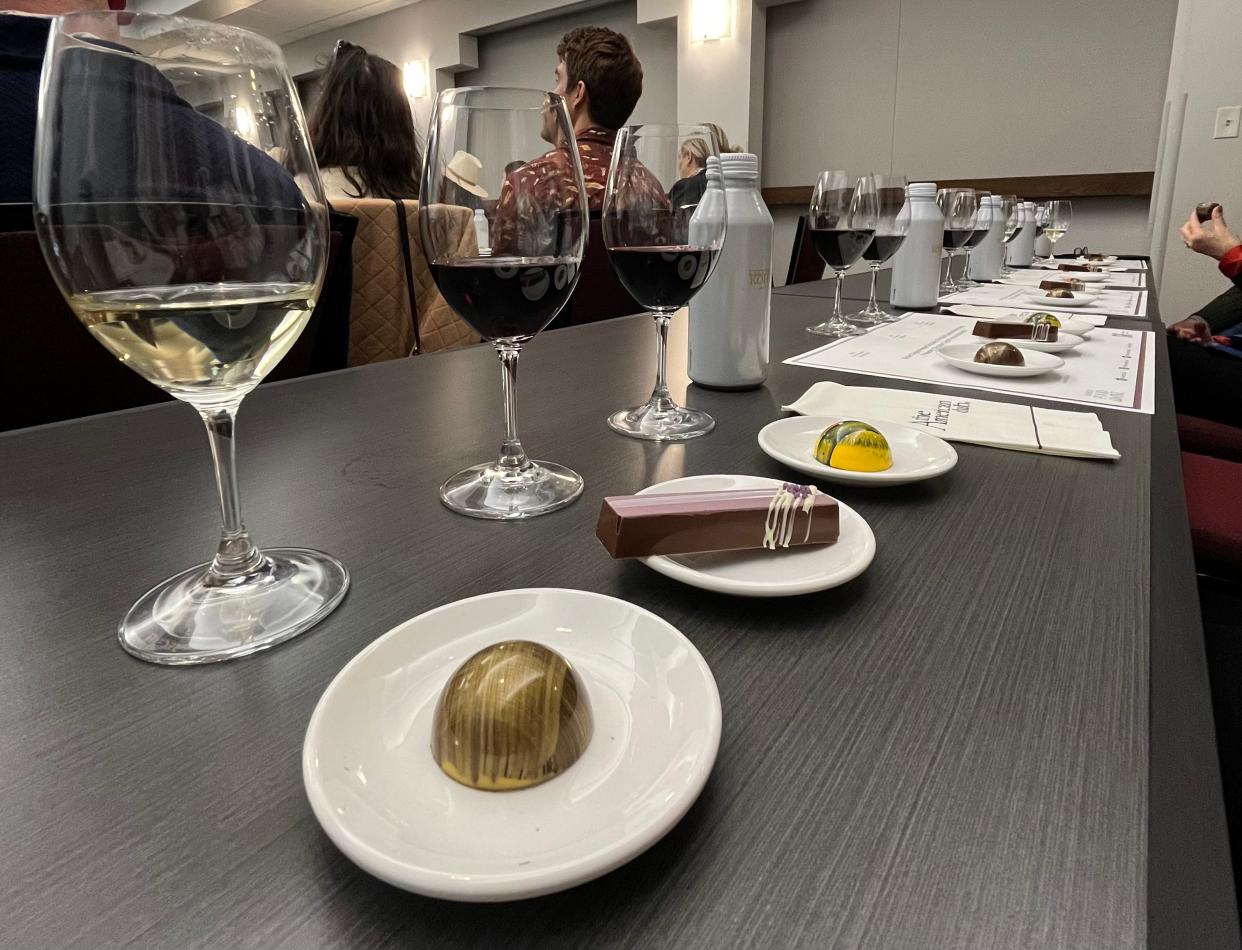 Kohler chocolates paired with Jackson Family Wines at the 2023 Kohler Food and Wine festival