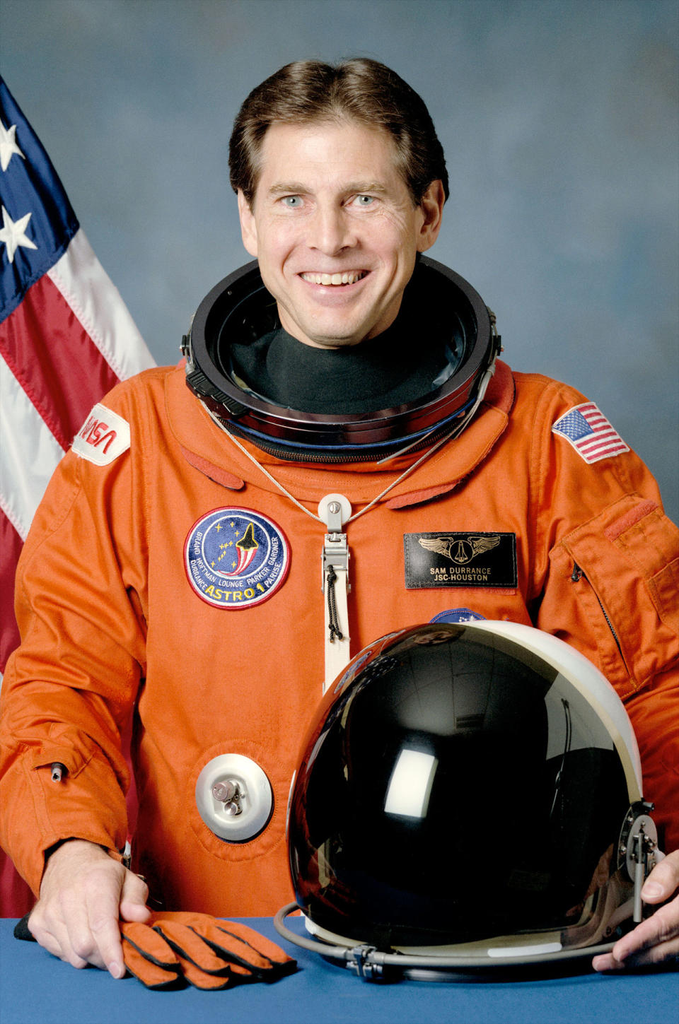 NASA portrait of STS-35 payload specialist Sam Durrance.