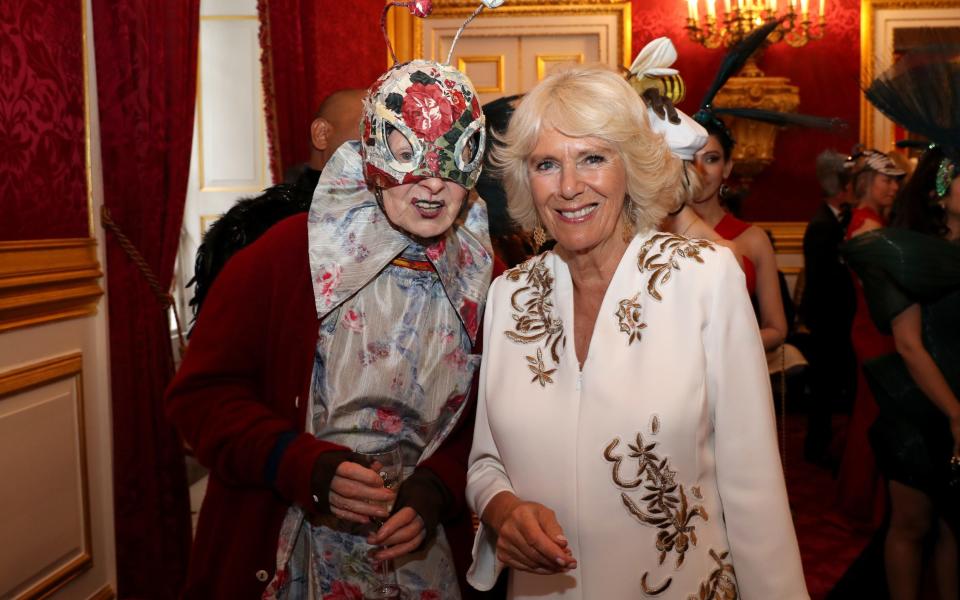 With the now-Queen Camilla at the Elephant Family Animal Ball in 2013 - Chris Jackson Collection