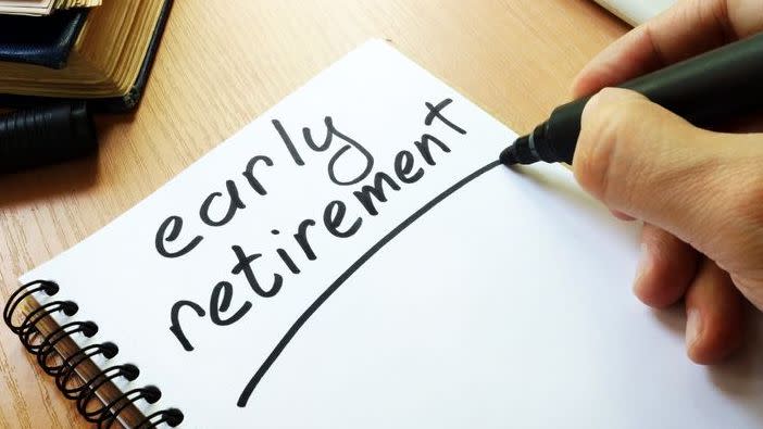 Retiring early may require careful planning and diligent saving.