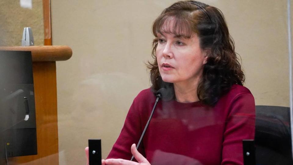 Forensic psychologist Dr. Carolyn Murphy testified Thursday in the trial of Stephen Deflaun. Deflaun allegedly killed two people at Morro Strand State Park July 8, 2001, and was deemed compotent enough to go to trial in 2022.