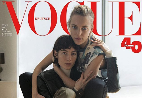 Auf dem Mai-Cover der deutschen Vogue sind zwei ganz besondere Models zu sehen. (Bild: Instagram@voguegermany)