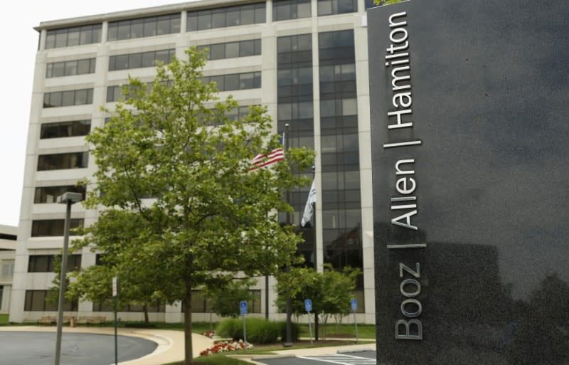 The Booz Allen Hamilton Holding Corp office building is seen in McLean, Virginia, U.S. June 11, 2013. REUTERS/Kevin Lamarque/File Photo