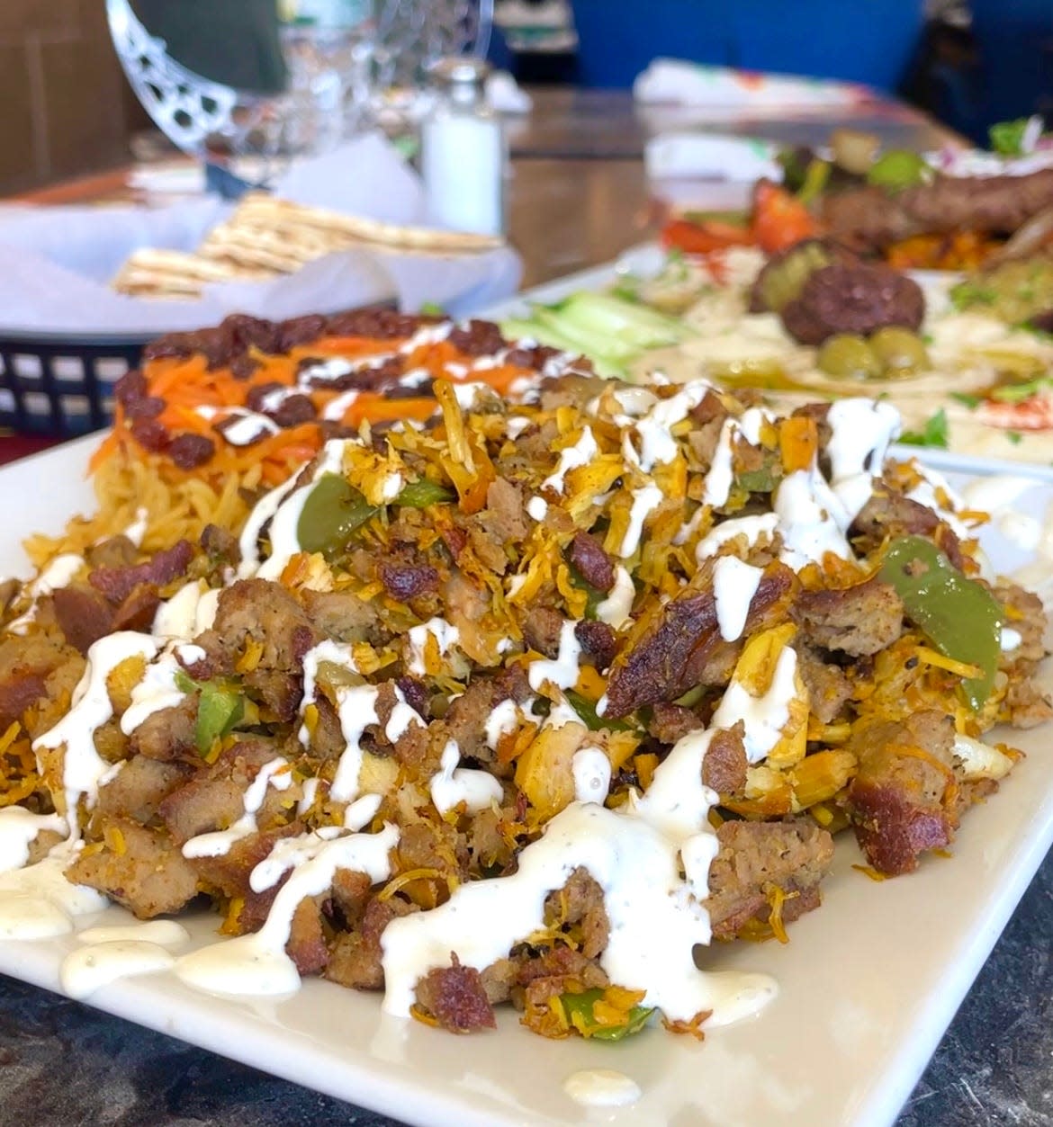 The Mixed Gyro Platter at Kabab Paradise.