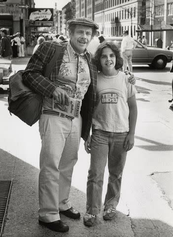 <p>Ron Galella/Ron Galella Collection via Getty</p> A young Ben Stiller with dad Jerry Stiller