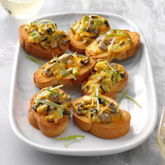 Mushroom and Olive Bruschetta