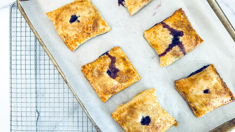 baked hand pies on sheet