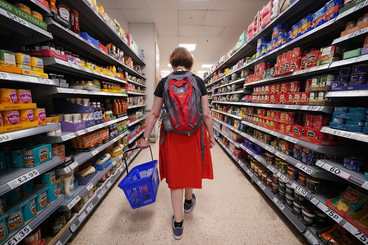Consumer Prices Index inflation fell to 2% in May, down from 2.3% in April (Yui Mok/PA) (PA Wire)