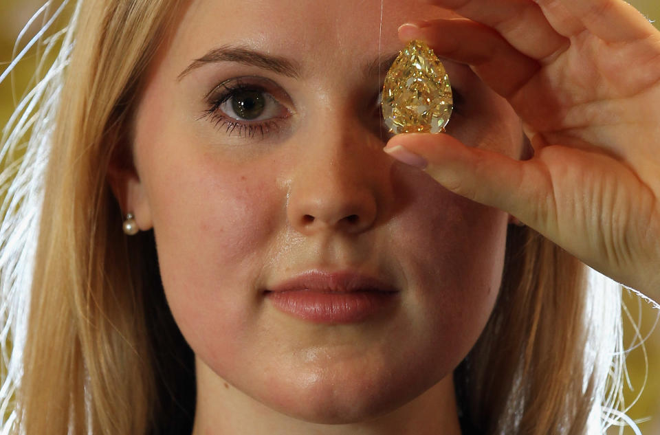 A Sun Drop Diamond Forms Part Of Sothebys Magnificent Jewels Sale