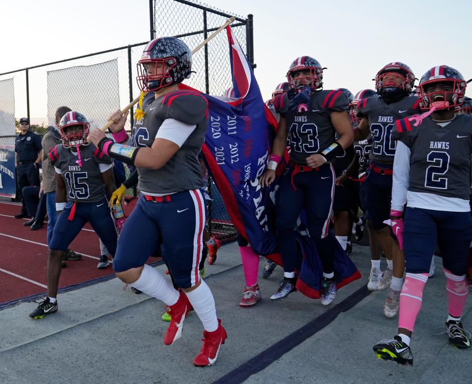 Hartley takes the field for its home game Oct. 6 against DeSales.