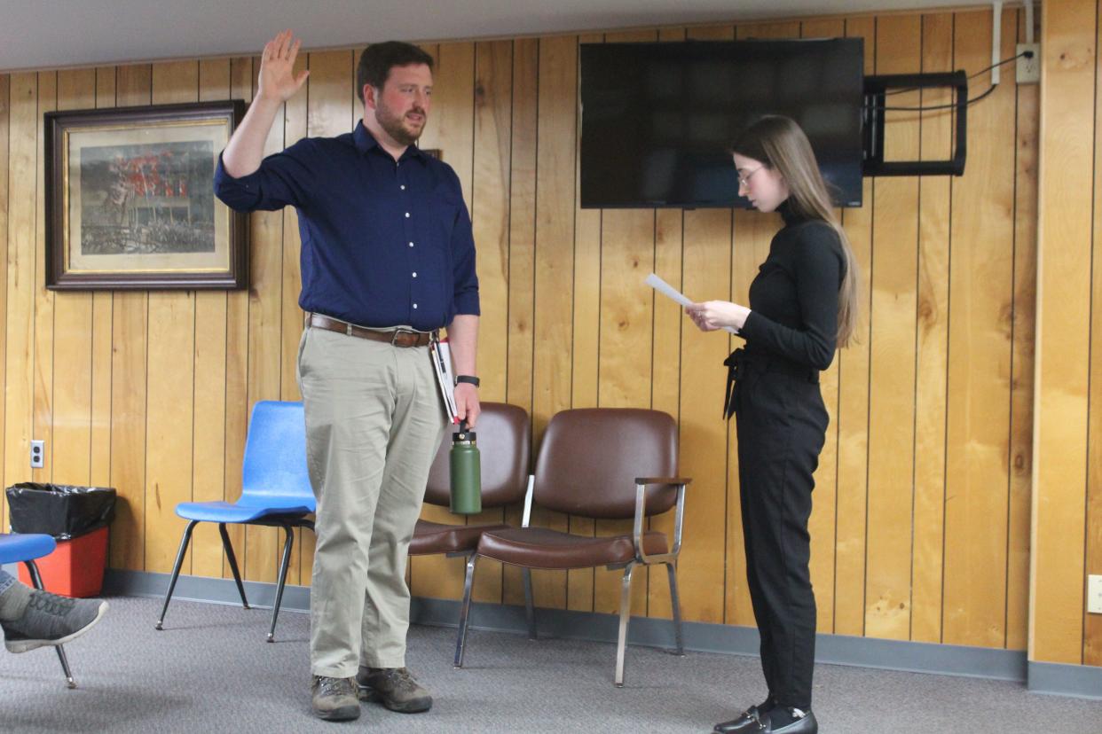 Cheboygan High School teacher Adam Bedwin was selected by the Cheboygan City Council members to join them on the board until the November election. Bedwin will temporarily fill the seat vacated by Kasey Hocquard earlier this month. 