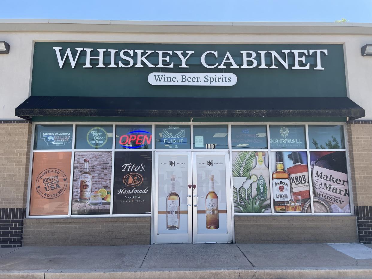Whiskey Cabinet Oklahoma, 2300 W Danforth Road, No. 110, in Edmond, owned by Kyle and Clint Wilson. They say a national liquor store chain, if allowed to open in Oklahoma, will wipe out mom-and-pop shops like theirs.