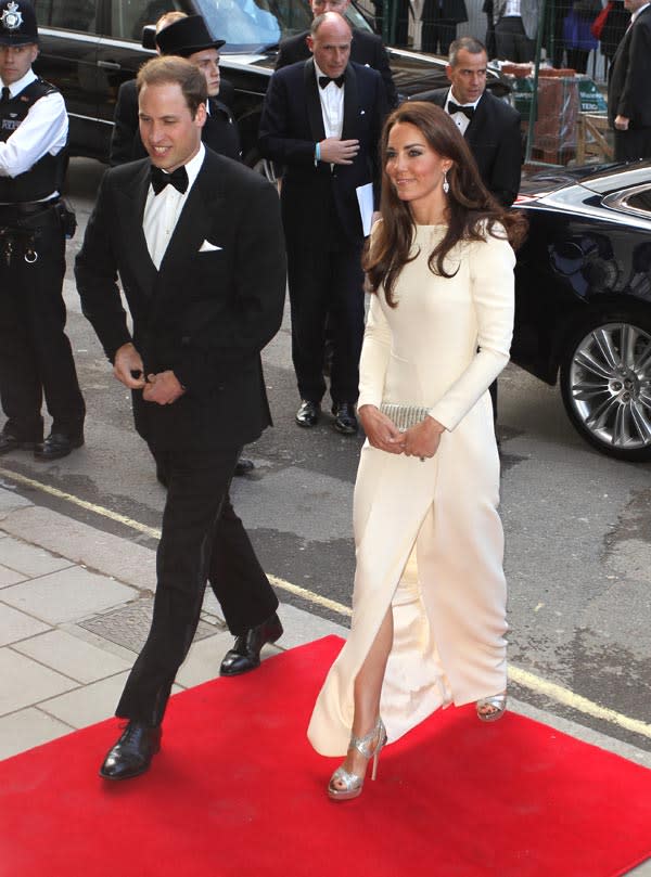 Kate Middleton Stuns In Thigh High Slit — New Pics