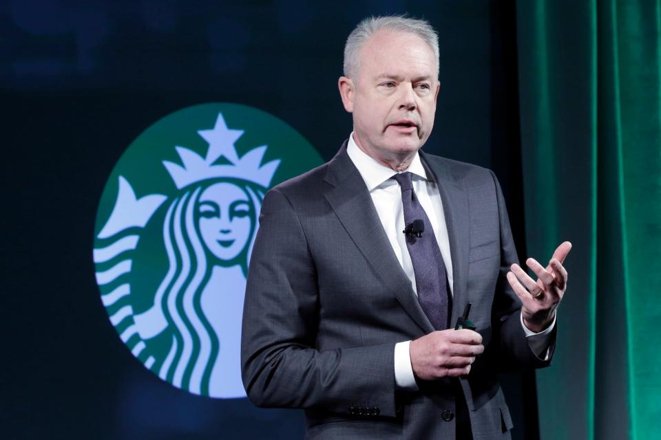 starbucks ceo kevin johnson