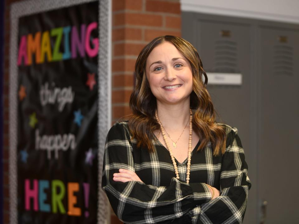 Canton Repository Teacher of the Month, Allie Shrake, teacher at Sauder Elementary School in Jackson Township. Tuesday, December 5, 2023.