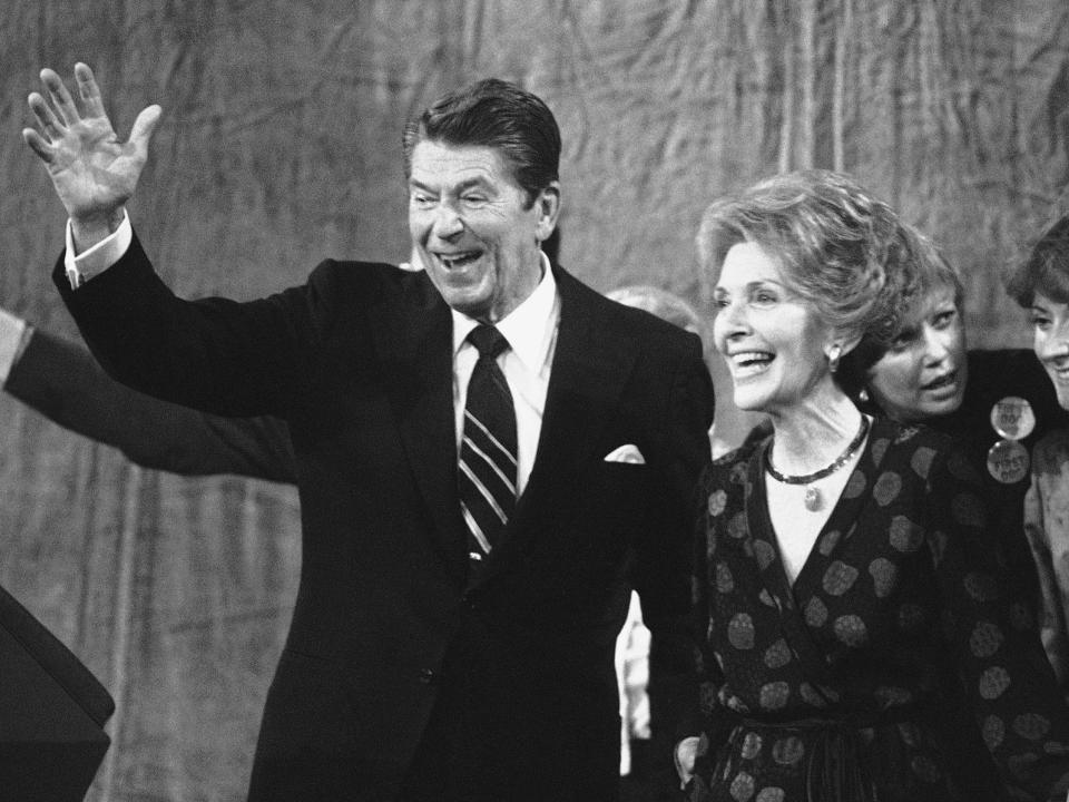 ronald reagan nancy reagan election day 1980