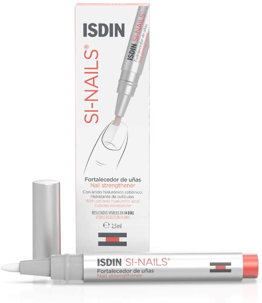 ISDIN SI-NAILS Fortalecedor con ácido hialurónico para uñas débiles y dañadas, hidrata también las cutículas,/Amazon.com.mx