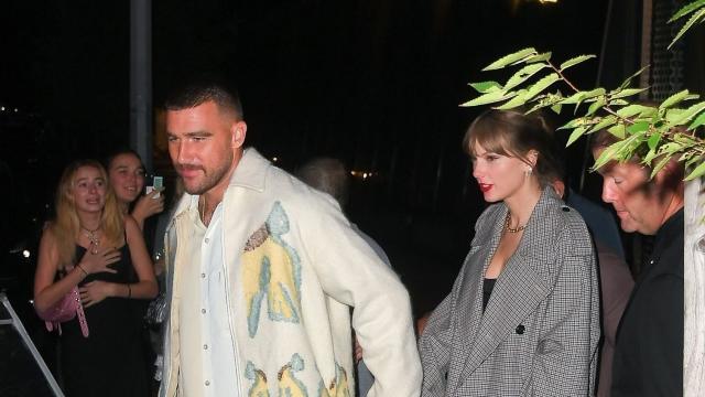 Travis Kelce and Taylor Swift Seen Holding Hands After Surprise