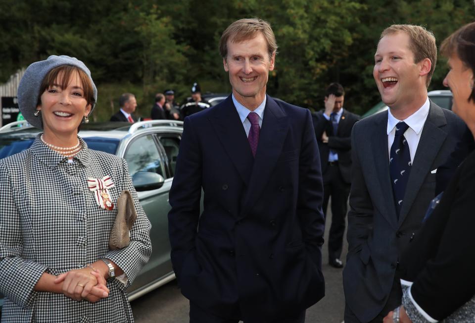 The Duke and Duchess of Northumberland with their eldest son George PercyGetty Images