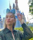 <p>"Levi's first visit to the happiest place on earth 🥰 and mommy's 1253th," the model — who welcomed son <a href="https://people.com/parents/karlie-kloss-welcomes-first-child-with-husband-joshua-kushner/" rel="nofollow noopener" target="_blank" data-ylk="slk:Levi Joseph;elm:context_link;itc:0;sec:content-canvas" class="link ">Levi Joseph</a>, 3 months, in March with husband Joshua Kushner — captioned this photo from Disney World in Florida.</p> <p>For the special occasion, <a href="https://www.instagram.com/p/CP_kQ82BZIX/" rel="nofollow noopener" target="_blank" data-ylk="slk:Levi wore Mickey Mouse-print pants;elm:context_link;itc:0;sec:content-canvas" class="link ">Levi wore Mickey Mouse-print pants</a>, while Kloss had on some Disney duds of her own: a pair of limited-edition light-up mouse ears, which she designed as part of her <a href="https://wdwnt.com/2021/06/photos-new-disney-parks-designer-collection-ear-headband-by-karlie-kloss-available-at-walt-disney-world/" rel="nofollow noopener" target="_blank" data-ylk="slk:collaboration;elm:context_link;itc:0;sec:content-canvas" class="link ">collaboration</a> with the Disney Parks Designer Collection.</p>