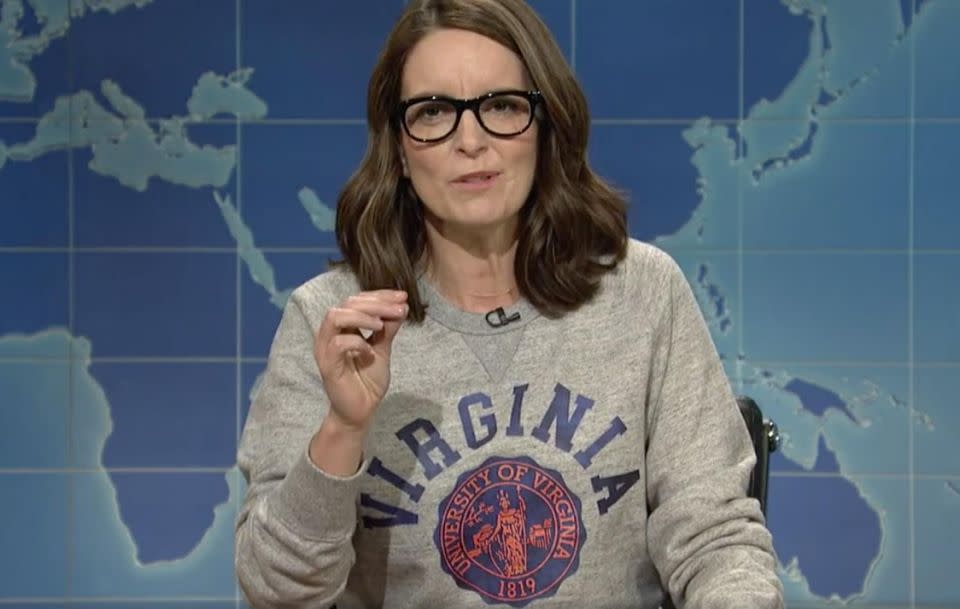 Tina Fey has condemned Donald Trump in hilarious monologue. Source: Saturday Night Live