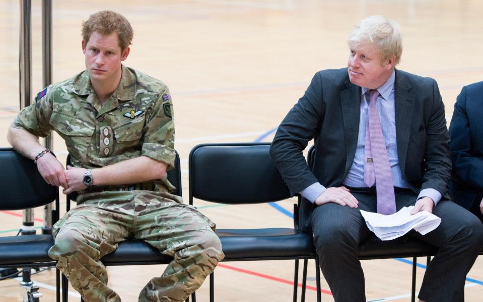 Boris Johnson and Prince Harry - WireImage