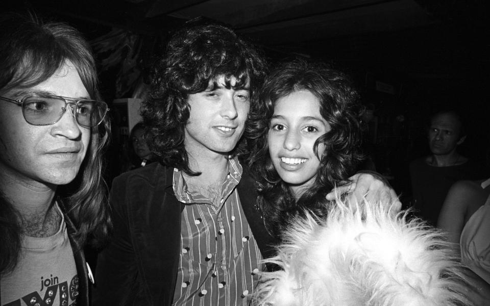 Jimmy Page with Lori Maddox