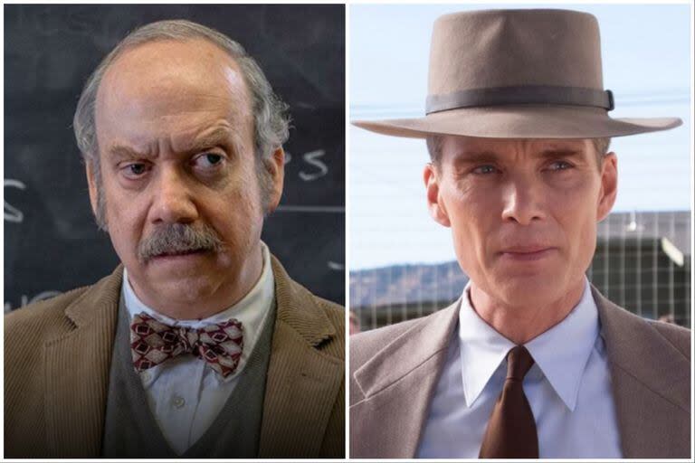 Paul Giamatti, nominado por su interpretación en la película Los que se quedan y Cillian Murphy por su contundente labor en la película Oppenheimer 