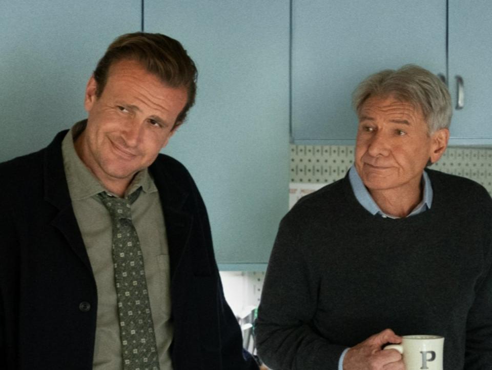 Jason Segel and Harrison Ford in ‘Shrinking’ (Apple)