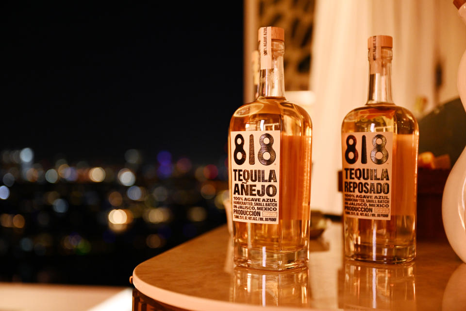 Lanzamiento de 818 Tequila en los Emiratos Árabes Unidos, organizado por Kendall Jenner con una fiesta posterior en Cloud22 durante el Gran Fin de Semana de Revelación de Atlantis The Royal, el nuevo hotel de ultra-lujo de Dubai el 20 de enero de 2023 en Dubai. (Jeff Spicer/Getty Images para Atlantis The Royal)