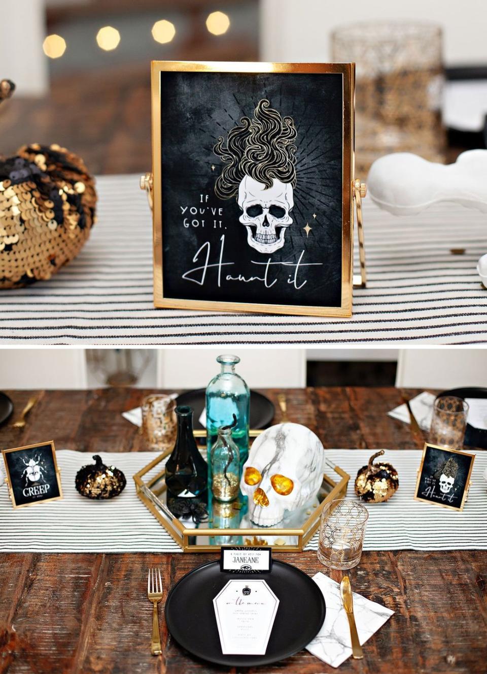 halloween centerpieces creepy objects tray