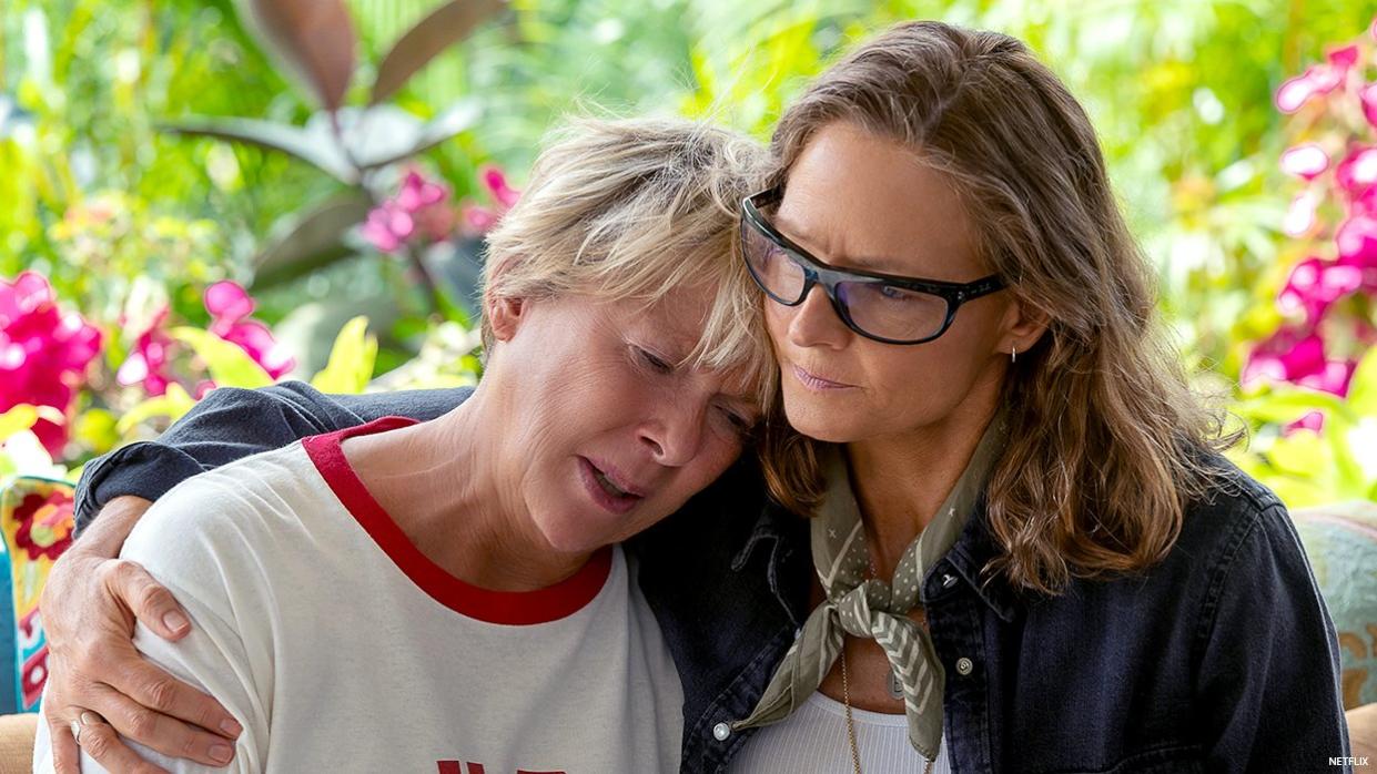 Annette Bening and Jodie Foster in NYAD