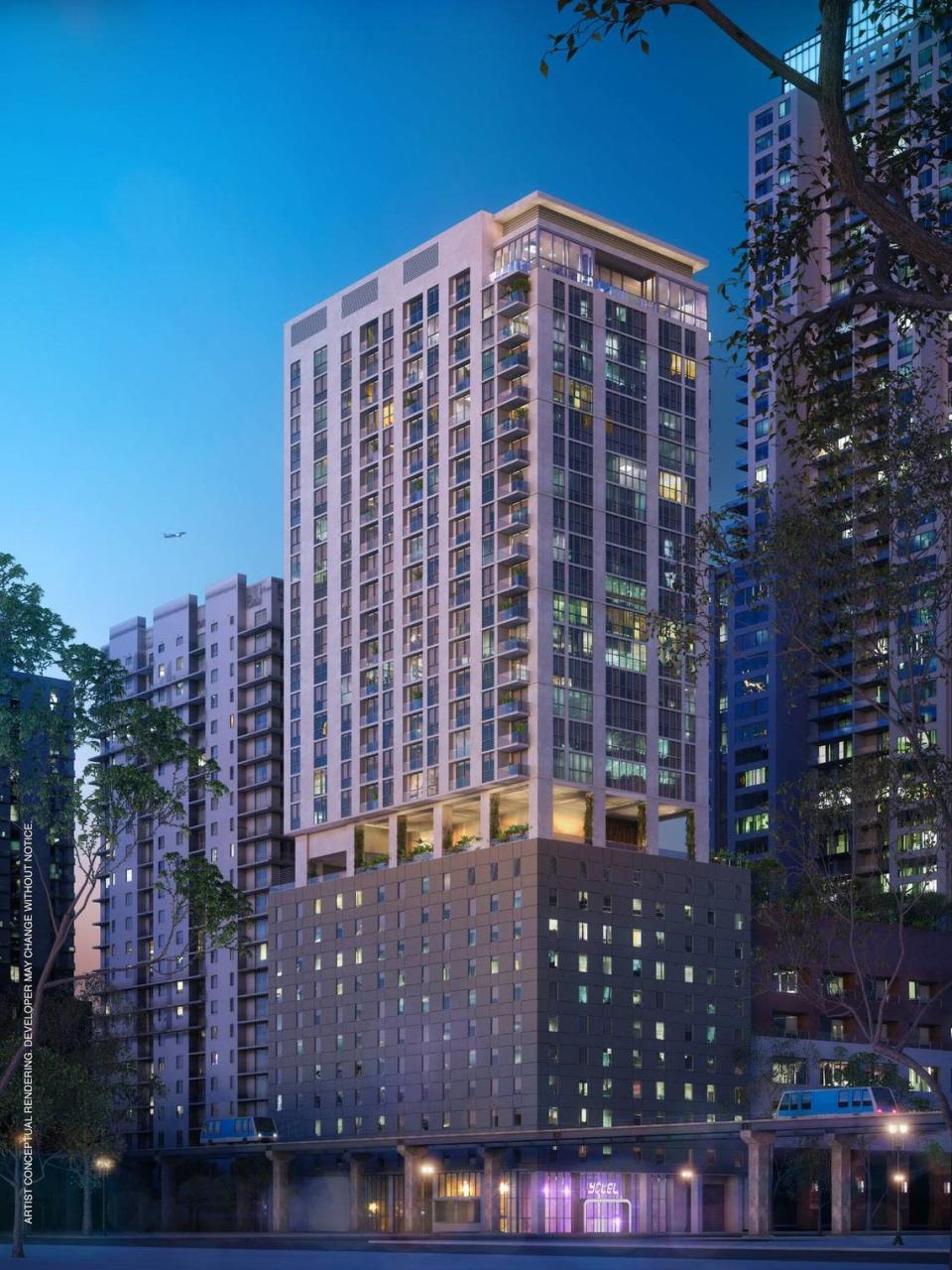 El proyecto YotelPad Miami combina hotel y apartamentos de alquiler a corto plazo, que pronto estar&#xe1;n funcionando en el downtown de Miami.